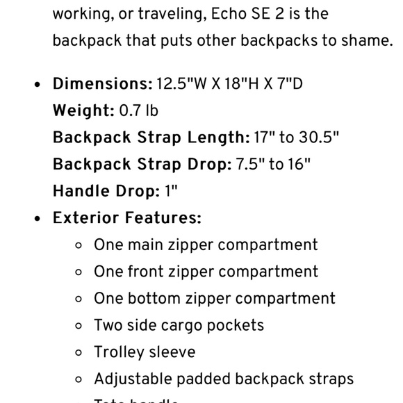 LUG ECHO 2 Packable Backpack -Coral🪸 Brand New in Package 🔥❤️‍🔥 - Picture 6 of 8